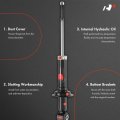 A-premium Rear Pair 2 Strut Assembly Compatible With Mitsubishi Lancer 2002 2003 2004 2005 Driver And Passenger Side