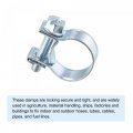 Uxcell 14-16mm Mini Fuel Injection Hose Clamp Zinc Plated Steel Line 20pcs