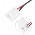Uxcell 2 Pin 8mm Solderless Strip Light Connector 150mm Jumper Cable For 3528 2835 Single Color Led Tape Lights 10pcs