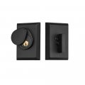 Rockwell Security Premium Contemporary Solid Brass Aqua Single Cylinder Deadbolt In Antique Black Finish Fits 2-3 8 Or 4 