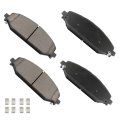 Front Ceramic Disc Brake Pad Set D2179 For Ram 1500 2019 To 2025 Jeep Grand Wagoneer And 2022 2024 4 Pieces With Hardware 