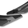 Auto Dynasty 3pcs Carbon Fiber Look Front Bumper Lip Spoiler Wing Body Kit Compatible With Bmw 4-series Gran Coupe M-sport