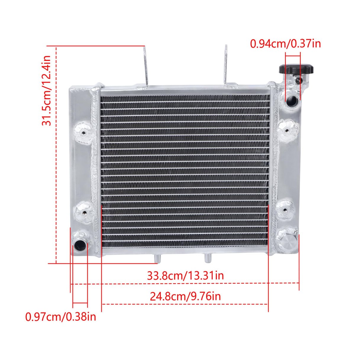 3 Rows Radiator Replacement For Can Am Rally 175 And Bombardier 200 2003 To 2007