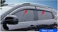 Kaitian 4pcs Car Window Deflector Rain Guards Chrome Trim For Bmw X6 G06 2020 2021 2022 2023 Side Wind Deflectors Visors