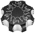 Modquad Gas Cap Aluminum Flame Black For Polaris Rzr Utv 