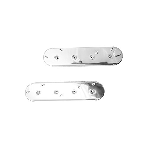 Top Street Performance Jm8081-6p Ls1 Polished Center Bolt Fabricated Valve Cover With Breather Hole