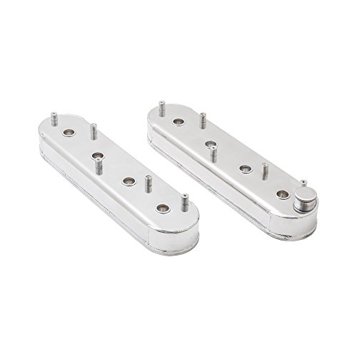 Top Street Performance Jm8081-6p Ls1 Polished Center Bolt Fabricated Valve Cover With Breather Hole