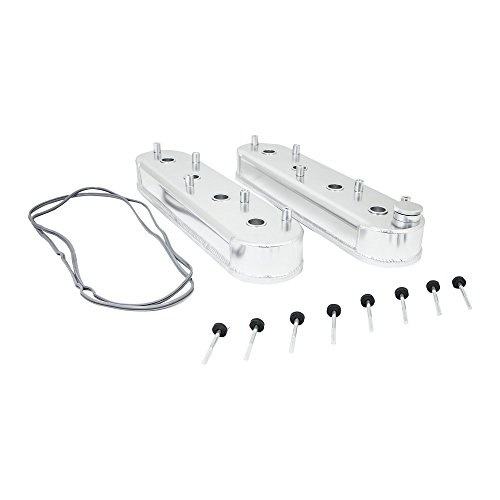 Top Street Performance Jm8081-6p Ls1 Polished Center Bolt Fabricated Valve Cover With Breather Hole