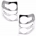 Sizver Chrome Tail Light Cover For 2007-2009 Ford Explorer 