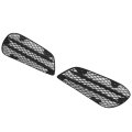Fog Light Grille Cover Trim For Benz Eclass W212 Amg Line 2013-2015 Front Bumper Replacement Durable Abs Mesh Design