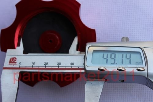 Lumix Gc 49mm Billet Cnc Gas Fuel Cap Silver For 50cc Honda Crf50 Xr50 Dirt Pit Bikes