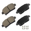 D990 Front Disc Brake Pad Set With Hardware For Toyota Prius Echo Mr2 Spyder Celica And Scion Iq Xa Xb Ceramic Pads Of 4 