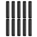 10pcs 1 In X 6 Galvanized Male Threaded Pipes Black Pre Cut Plumbing Pipe Fittings For Diy Furniture Shelving Table And Home 