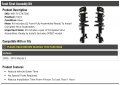 Front Strut And Coil Spring Assembly 2 Piece Kit Compatible With 2006-2010 Mazda 5 Excludes Speed Models