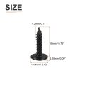 50pcs 8a 3 4 Phillips Head Self Tapping Screws Carbon Steel Flat High-strength Quick Wood Screw For Metal Plastic Black