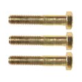 Hex Bolts Steel Yellow Zinc Finish Head Drive Extra Fine Thread Grade 8 3 8-24 By 2 In Pieces 