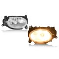 Hecasa Fog Lights W Bulbs L R For 09-14 Honda Fit 01-08 Civic 02-06 Cr-v Acura Rsx Lamps Clear Lens Plastic Glass Replacement 