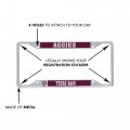 Texas A M University Aggies Tamu Metal License Plate Frame Mascot Officially Licensed Zinc Alloy Universal Fit For Car 6 25 In