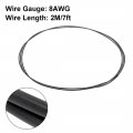 Uxcell 3mm 8awg Heating Resistor Wire Wrapping Nichrome Resistance Wires For Elements 7ft
