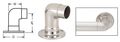 Hr15qps Polished Stainless Flush Wall Return For 1 5 In Tubing With Mounting Hardware 