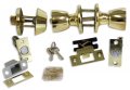 Safeguard Brass Plated Entry Lock Deadbolt Combo Unified Key System Fits 1 3 8 5 Mm To 2 51 Thick Doors Ansi Grade 3 Certified 
