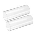 2pcs Clear Rigid Acrylic Pipe 54mm 13 Id X 60mm 2 36 Od 6 Round Polycarbonate Tube Plastic Tubing For Plumbing Lighting 