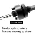 Heavy Duty Hole Saw Mandrel With 11mm Hex Shank Quick Change 2 Locking Pin Construction For 60 To 360mm Saws Includes Pilot