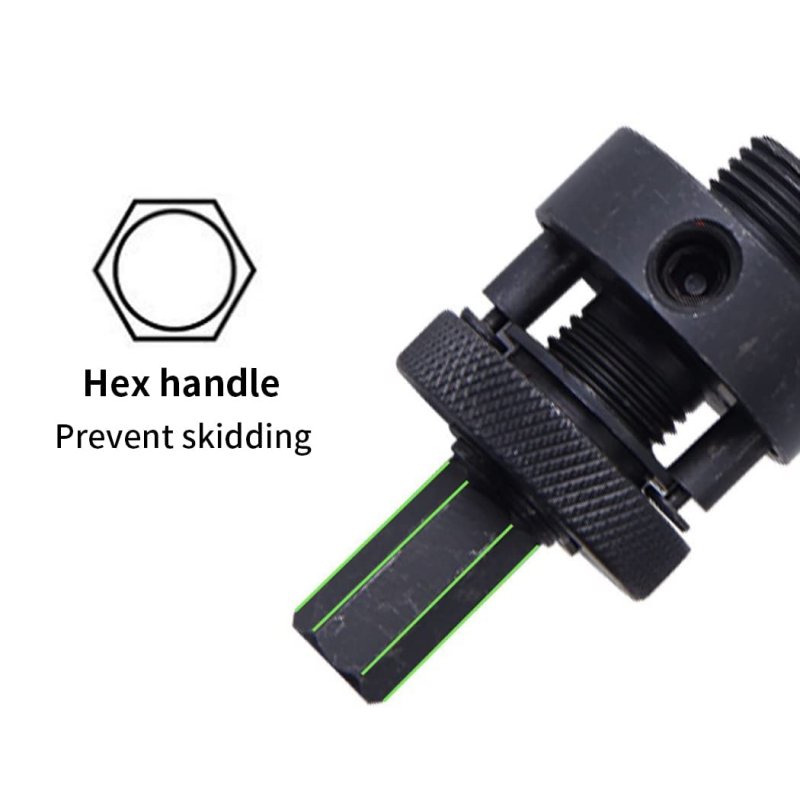 Heavy Duty Hole Saw Mandrel With 11mm Hex Shank Quick Change 2 Locking Pin Construction For 60 To 360mm Saws Includes Pilot
