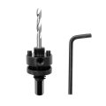 Heavy Duty Hole Saw Mandrel With 11mm Hex Shank Quick Change 2 Locking Pin Construction For 60 To 360mm Saws Includes Pilot 