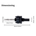Heavy Duty Hole Saw Mandrel With 11mm Hex Shank Quick Change 2 Locking Pin Construction For 60 To 360mm Saws Includes Pilot