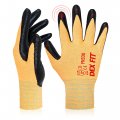 Dex Fit Nitrile Work Gloves Fn330 12 Pairs 3d-comfort Stretchy Firm Grip Thin Lightweight Touch-screen Compatible Durable 