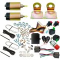 Two Door Shaved Handle Kit With 100lb Poppers Trunk Popper And Keyless Entry Remote Control System 5 Pin 12v Relay Fuse Switch