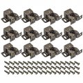 24 Set Double Roller Catch Cabinet Latch Hardware Fitting For Cupboard Closet Furniture Door Bronze 