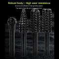 5pcs Carbide Burr Set With 1 4 Shank Die Grinder Rotary Tool Rasp Bits For Wood Grinding Engraving Porting