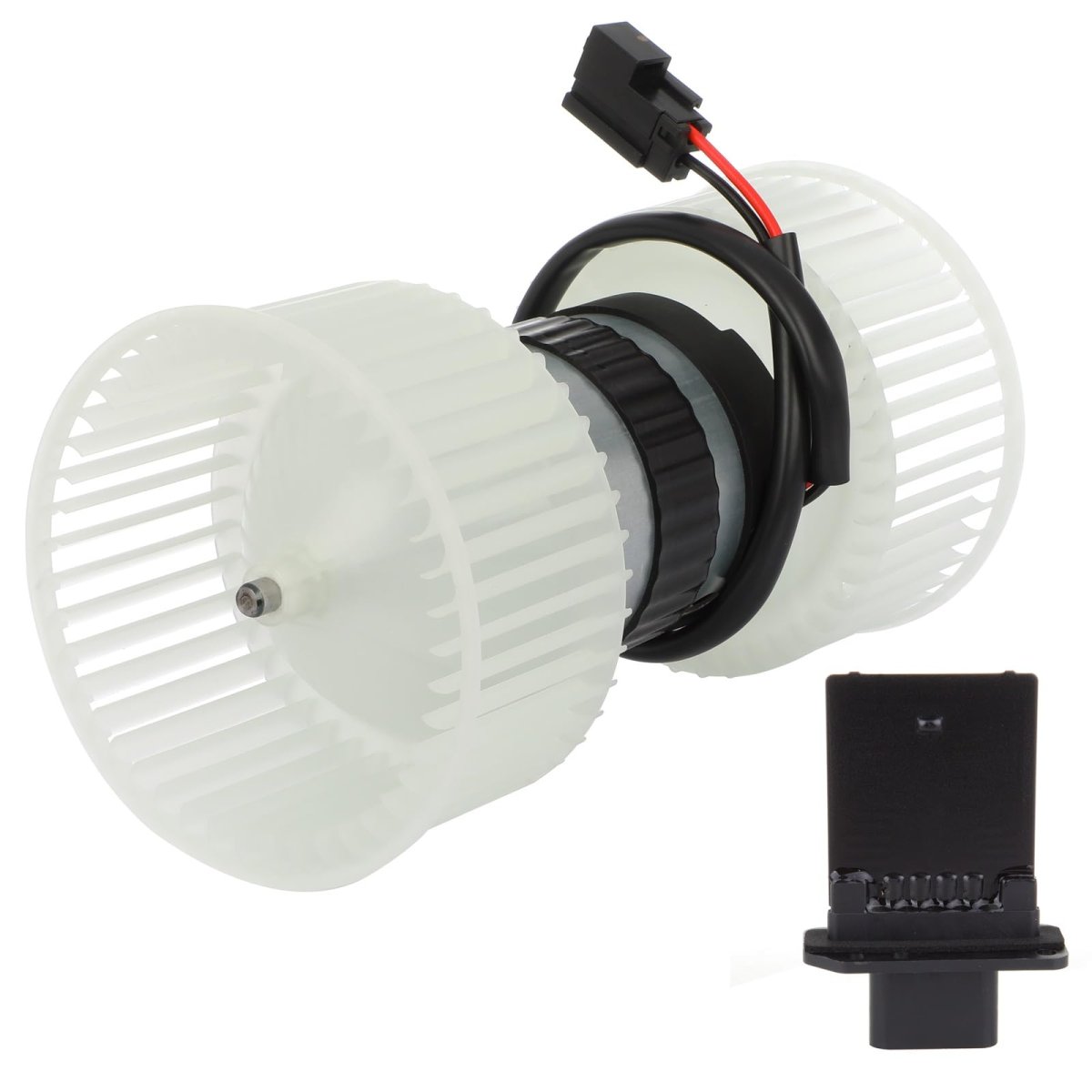 Hvac Heater Blower Motor And Resistor Assembly For Nissan Vehicles Quest 2004-2009 Front Side 2-pc Set Replace 27226zm70a