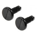 Lincoln Town Car 1995 1996 1997 Panel Trim Retainer Interior 2 Pieces Made Of Nylon Black 0 426 Inches Fastener Head Diameter 