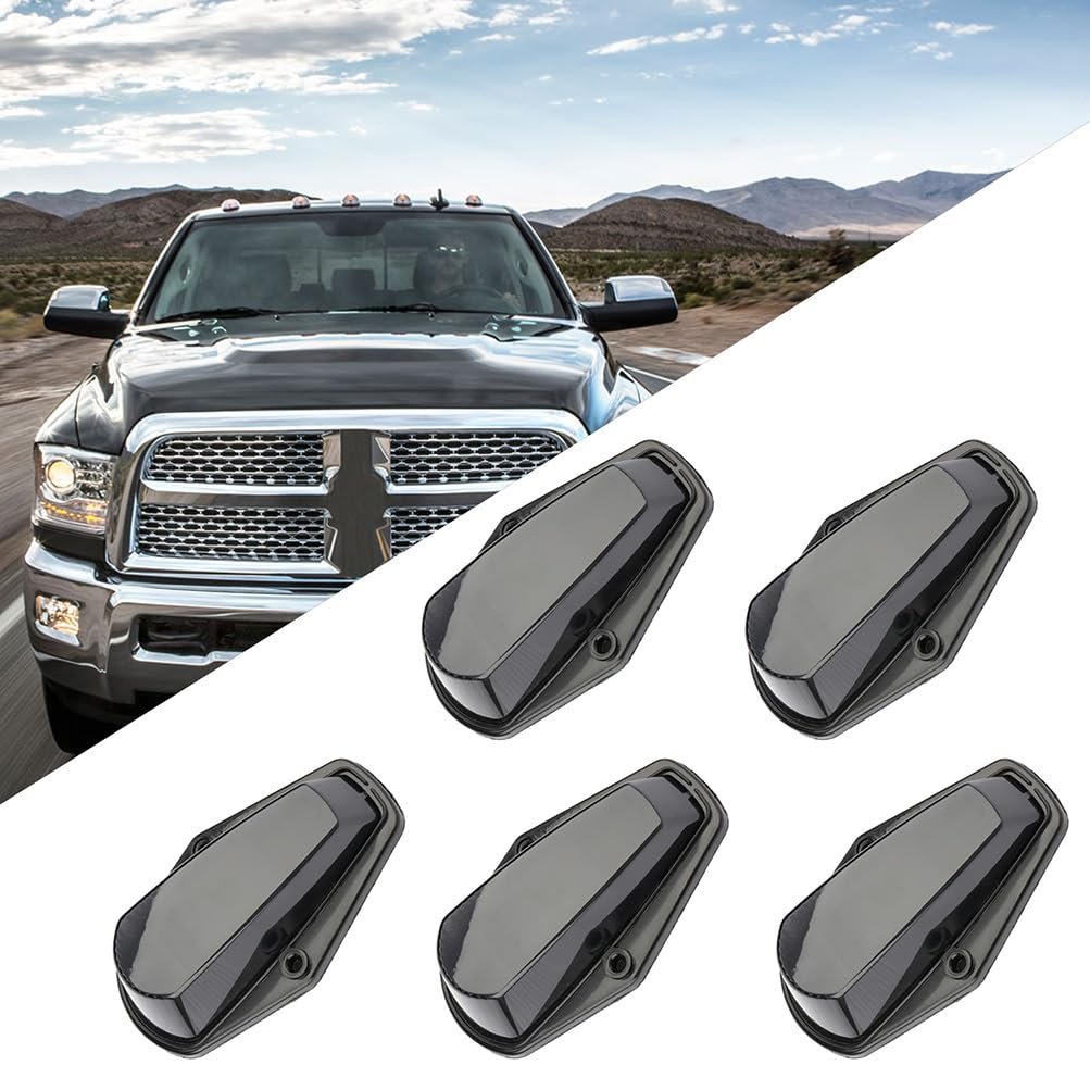 5x 12 Led Cab Marker Roof Running Lights Smoke Lens Clear Light Clearance Side Trailer For Ford F150 F250 F350 1980 To 1997