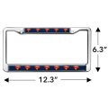 The Flash Supergirl Logo Full Size Standard License Plate Metal Frame