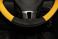 Circle Cool 47017 Yellow And Black Pvc Leather Steering Wheel Stitch On Wrap Cover 14 5 To 15 Needle Thread 