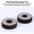 Baluue Mechanic Tools Metal Lathes Steel Wheel Knurling Tool Pitch Diagonal Linear Knurl Set Machine With 1 5mm Pack Of 2 Tool