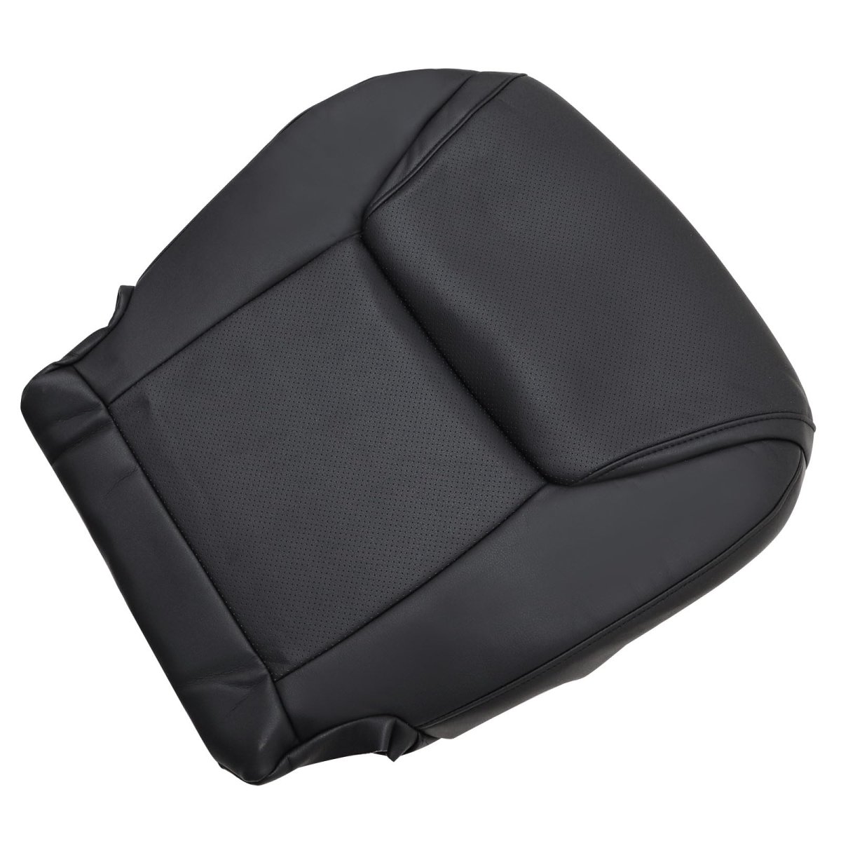 Perforated Black Front Passenger Side Bottom Replacement Microfiber Leather Seat Cover For Lexus Lx570 2008 2009 2010 2011 2012