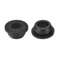 2pcs Rubber Grommets 25mm Drill Hole 16mm Id Top Hat Grommet Black Silicone Plug Gasket For Wiring Automotive 