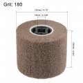Uxcell 120mmx100mm Non-woven Polishing Burnishing Wheel Nylon Wire Drawing Abrasive Flap 180 Grit For Stainless Steel Copper