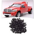 100pcs Door Panel Plastic Clips Clip Fasteners Black Replacement For 1994-on 