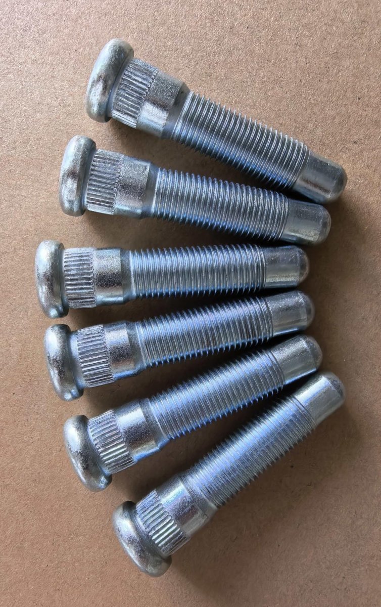 6pcs M14 1 5 Serrated Front Wheel Lug Studs 610-428 For Chevrolet Silverado 1500 2500 Hd Suburban Tahoe Express Gmc Sierra 3500