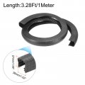Uxcell Edge Trim Black U Shape Protector Rubber With Steel Clips Fits 25 64 -29 32 3 28ft 1meter Length Door Guards