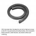 Uxcell Edge Trim Black U Shape Protector Rubber With Steel Clips Fits 25 64 -29 32 3 28ft 1meter Length Door Guards