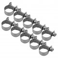10pcs All Stainless Steel Mini Fuel Line Pipe Hose Clamp Clip 6mm-20mm Optional Size 14-16mm 