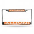 Rico Industries Ncaa Clemson Tigers Alumni Laser Cut Inlaid Standard Chrome License Plate Frame 6 X 12 25- 