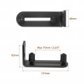 Uxcell Sliding Barn Door Floor Guide Wall Mount Adjustable Roller Wheel With Ball Bearings Flush Flat Bottom Design Black